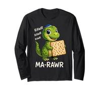 Ma-Rawr Dinosaure Funny Passover Maror Pun Manche Longue