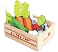 Le Toy Van - TV182 - Lernspiel für Kinder AB 2 Jahren, Holzspielzeug-Gemüsekiste, Montessori-Spielzeug, ökologisches Spiel aus FSC-Holz und Farben Auf Wasserbasis