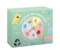 Coffret - Ma roue des émotions : les découvrir, les comprendre et les exprimer: avec un livre d'activités, 50 cartes grand format et une roue en bois