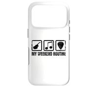 Ma Routine du Week-End Amoureux de la Guitare Guitariste Coque pour iPhone 17 Pro