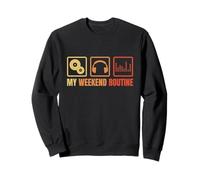 Ma Routine du Week-End - Discjockey drôle Sweatshirt