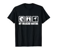 Ma Routine du W nd Kickboxing Enthousiaste Muay Thai T-Shirt Graphique avec Valeur
