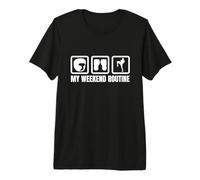 Ma Routine du W nd Kickboxing Enthousiaste Muay Thai T-Shirt Haut de Gamme