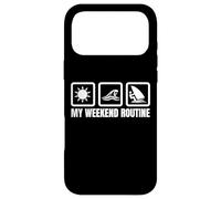 Ma Routine du Week-End Windsurf Enthusiast Sailboarding Coque pour iPhone 17 Pro Max