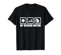 Ma Routine du Week-End Windsurf Enthusiast Sailboarding T-Shirt
