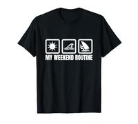 Ma Routine du W nd Windsurf Enthusiast Sailboarding T-Shirt Graphique avec Valeur