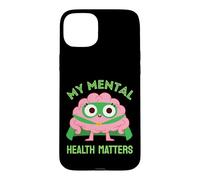 Ma santé mentale Compte Mois de Sensibilisation à la santé mentale Vert Coque pour iPhone 15 Plus