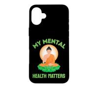 Ma santé mentale Compte Mois de Sensibilisation à la santé mentale Vert Coque pour iPhone 16 Plus