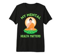 Ma santé mentale Compte Mois de Sensibilisation à la santé mentale Vert T-Shirt Haut de Gamme