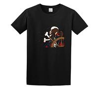 MA.SCARA Men's T Shirt FIT T-Shirt Homme Noir Albator 88 Série Manga Animé Corsaire Pirate Espace Vaisseau Classic Style Black XL