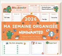 Niniwanted – Ma semaine organisée 2026 – De janvier à décembre 2026 – Broché