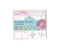 Ma semaine organisée à colorier avec Mimi Cozy 2027 12 mois janvier-décembre - Draw Berry - Editions 365 - broché - Calendrier
