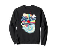 ma Sortie en Vague Humour Vacances Plage mer Sweatshirt