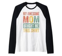 Ma Super Maman m'a acheté Cette Chemise - Funny Children Manche Raglan
