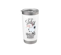 Ma sœur contre un lapin russe Gobelet isotherme en acier inoxydable double paroi