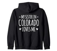 Ma sœur du Colorado m'aime Proud America USA State Sweat à Capuche