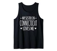 Ma sœur du Connecticut m'aime Proud America USA State Débardeur