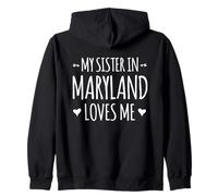 Ma sœur du Maryland m'aime Proud America, État des États-Unis Sweat à Capuche