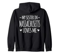Ma sœur du Massachusetts m'aime Proud America, État des États-Unis Sweat à Capuche