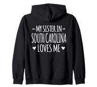 Ma sœur en Caroline du Sud m'aime Proud America USA State Sweat à Capuche
