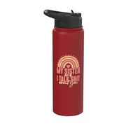 Ma sœur et moi parlons de toi, sœur Stainless Steel Insulated Water Bottle