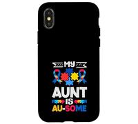 Ma Tante est Une Fille de Sensibilisation à l'Autisme Coque pour iPhone X/XS