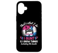 Ma Tante et I Know Things Keeper of The Gender Messy Bun Coque pour iPhone 16 Plus