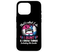 Ma Tante et I Know Things Keeper of The Gender Messy Bun Coque pour iPhone 16 Pro