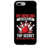 Ma Technique de Bowling est Celle d'un Joueur de Bowling Top Secret Coque pour iPhone 7 Plus/8 Plus