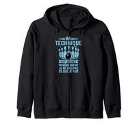 Ma Technique Est Top Secret Humour Bowling Drôle Sport Sweat à Capuche