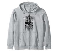 Ma Technique Est Top Secret Humour Bowling Drôle Sport Sweat à Capuche