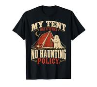 Ma Tente a Une Politique stricte de Non-hantise. Camping Halloween T-Shirt