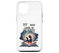 Ma tête vit dans les livres - Les amateurs de lecture et de littérature mignons Coque pour iPhone 12/12 Pro