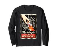 Ma thérapie a des Moustaches Chat Humour Manche Longue