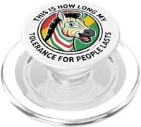 Ma tolérance Envers Les Gens Dure Aussi Longtemps PopSockets PopGrip pour MagSafe