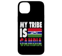 Ma Tribu est la Gambie J'adore la Carte du Drapeau de la Gambie Coque pour iPhone 14 Plus