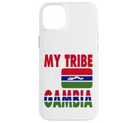 Ma Tribu est la Gambie J'adore la Carte du Drapeau de la Gambie Coque pour iPhone 14 Plus