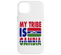 Ma Tribu est la Gambie J'adore la Carte du Drapeau de la Gambie Coque pour iPhone 14 Plus