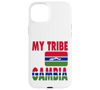 Ma Tribu est la Gambie J'adore la Carte du Drapeau de la Gambie Coque pour iPhone 15 Plus