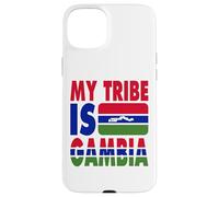 Ma Tribu est la Gambie J'adore la Carte du Drapeau de la Gambie Coque pour iPhone 15 Plus