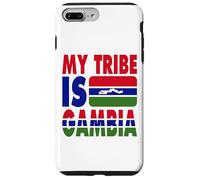 Ma Tribu est la Gambie J'adore la Carte du Drapeau de la Gambie Coque pour iPhone 7 Plus/8 Plus