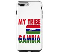 Ma Tribu est la Gambie J'adore la Carte du Drapeau de la Gambie Coque pour iPhone 7 Plus/8 Plus