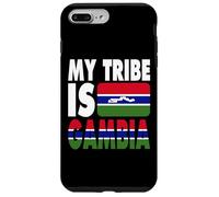 Ma Tribu est la Gambie J'adore la Carte du Drapeau de la Gambie Coque pour iPhone 7 Plus/8 Plus
