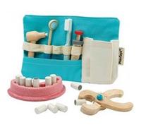 PlanToys Set de dentiste enfant - instruments en bois avec trousse de rangement - 3+ ans