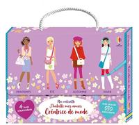 Ma valisette J'habille mes amies Créatrice de mode - Dès 7 ans 4 Volumes - Fiona Watt - Usborne - Coffret - Document jeunesse
