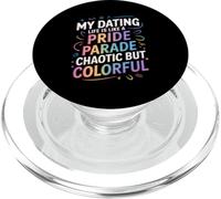 Ma Vie de Rencontre est comme Un défilé de fierté chaotique mais coloré PopSockets PopGrip pour MagSafe
