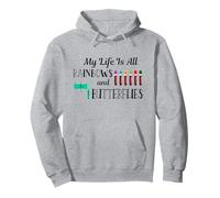 Ma vie n'est que des arcs-en-ciel et des papillons Phlébotomiste Sweat à Capuche