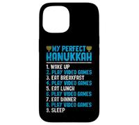 Ma Vie Parfaite de Joueur à Hanoukka Coque pour iPhone 15