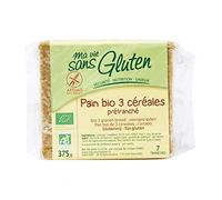 Ma Vie Sans luten Pain Prétranché aux 3 Céréales 0.38 g 1 Unité