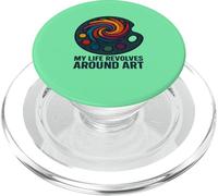 Ma Vie Tourne Autour de l'art PopSockets PopGrip pour MagSafe